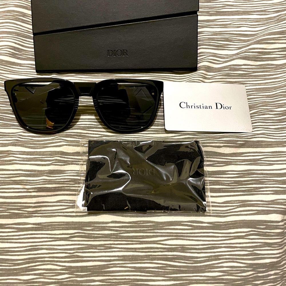 Christian Dior men’s sunglasses. Never been worn. See photo of arm for sizing